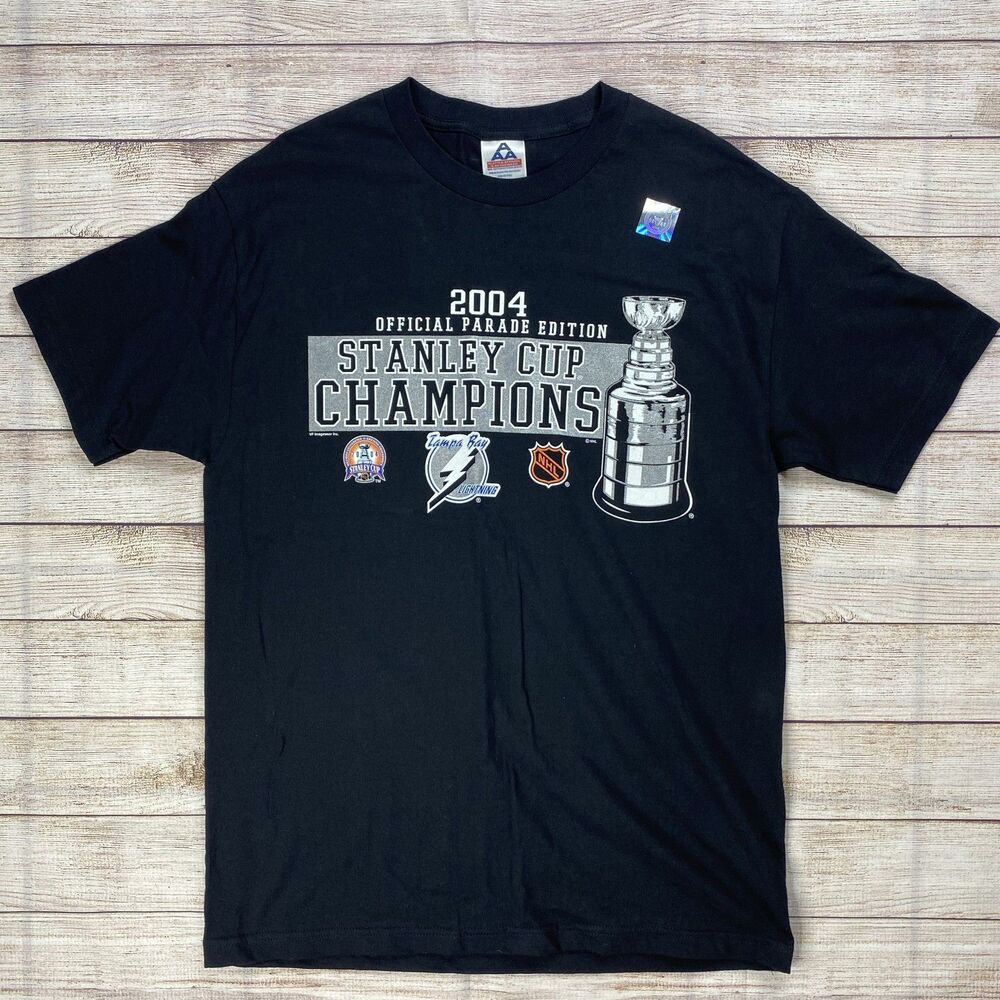 Vintage 2004 Tampa Bay Lightning Stanley Cup Champions Shirt Sport Mens Large